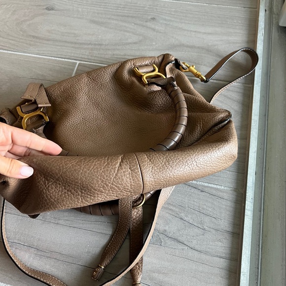 Chloe small Marcie bag in grained leather. Pre-loved, in excellent condition. - Picture 13 of 15